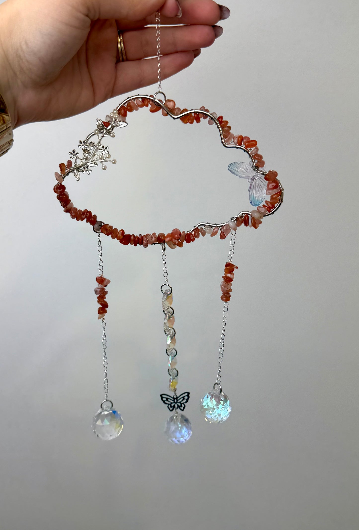 Carnelian cloud suncatcher