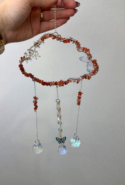 Carnelian cloud suncatcher
