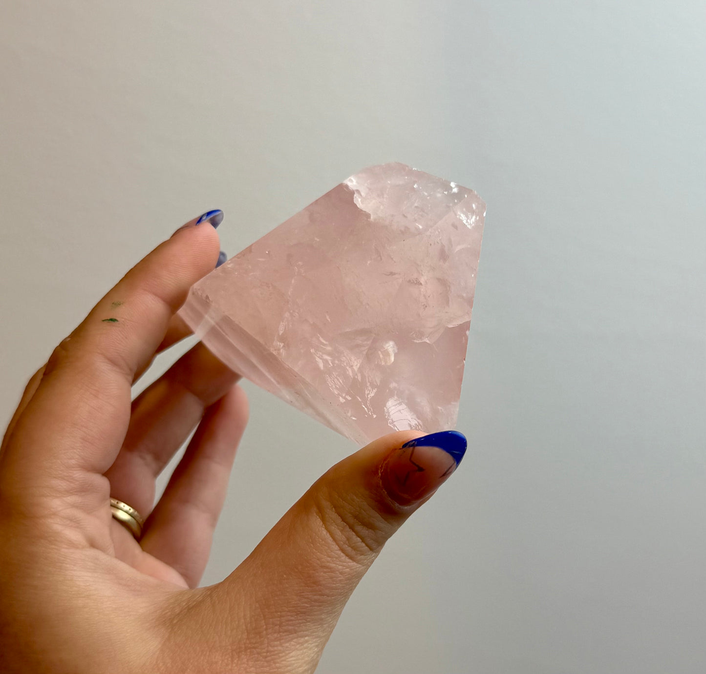 Rose quartz freeform