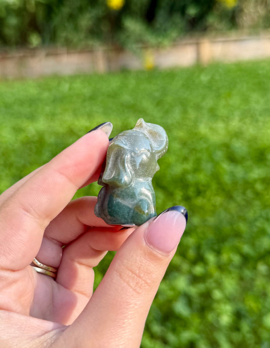 Elephant carving