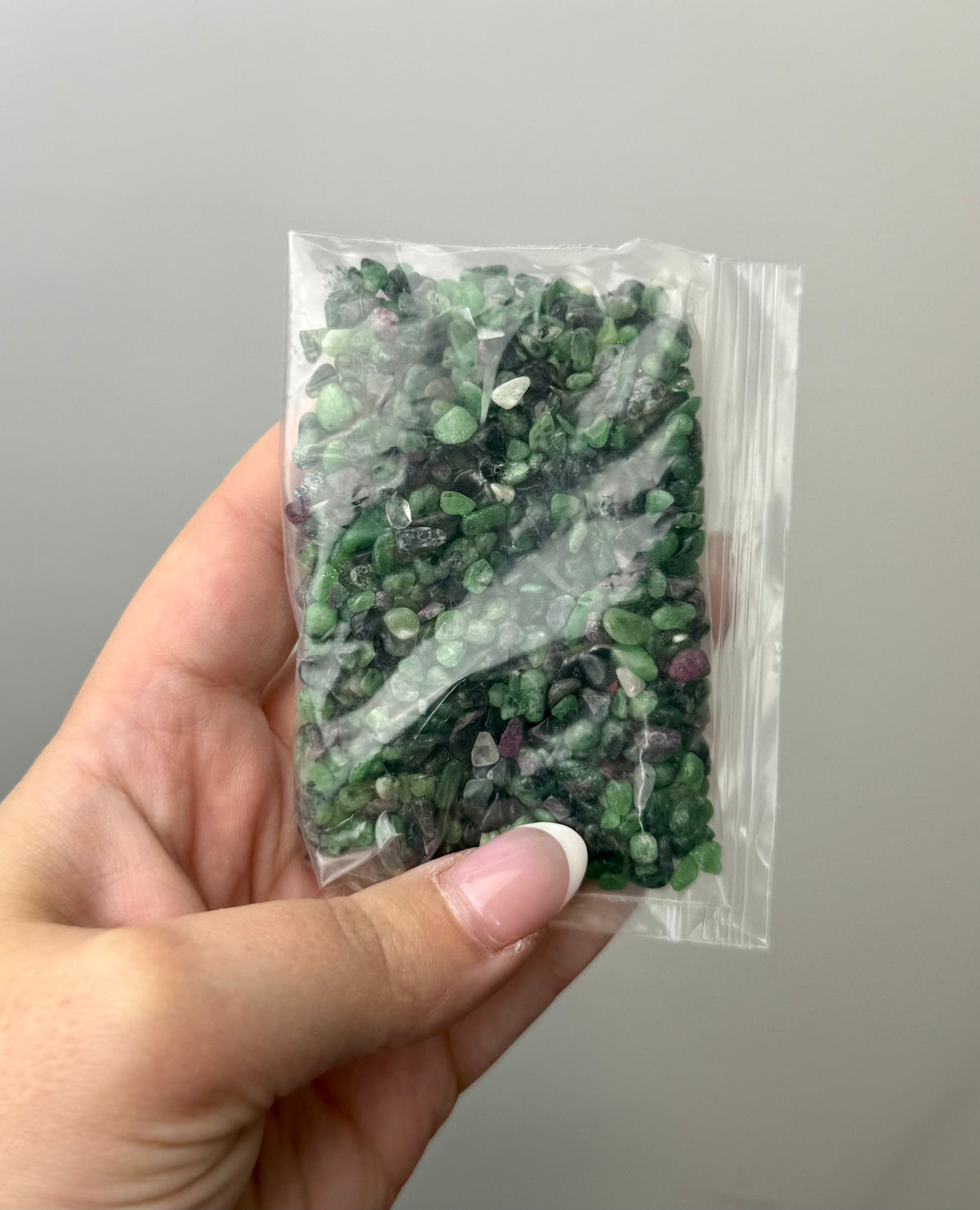 Ruby zoisite chip bags