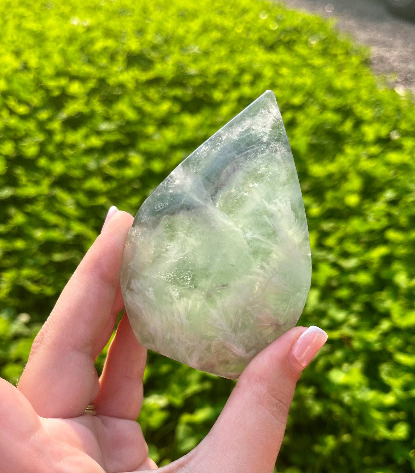 Feather fluorite tear Freeform