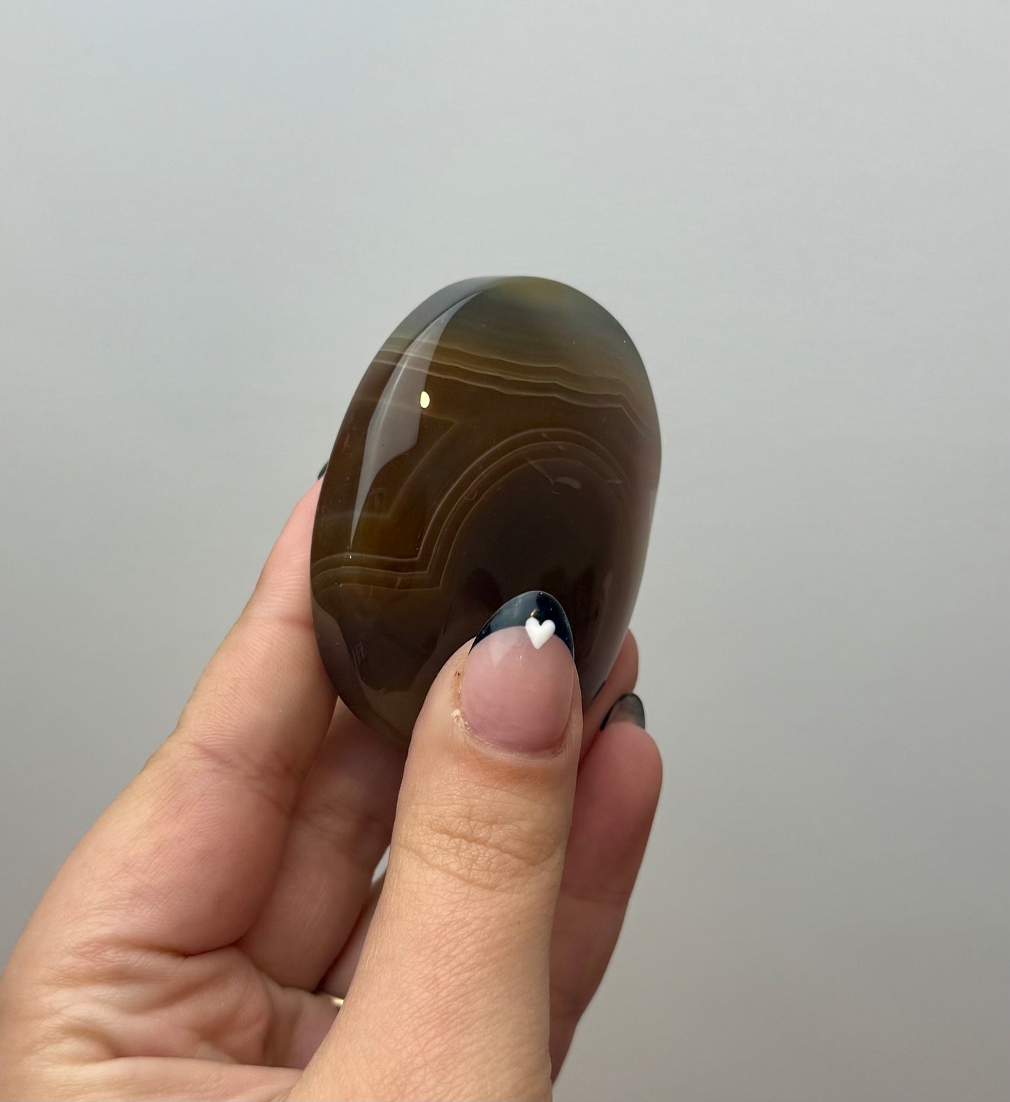 Carnelian palm stone