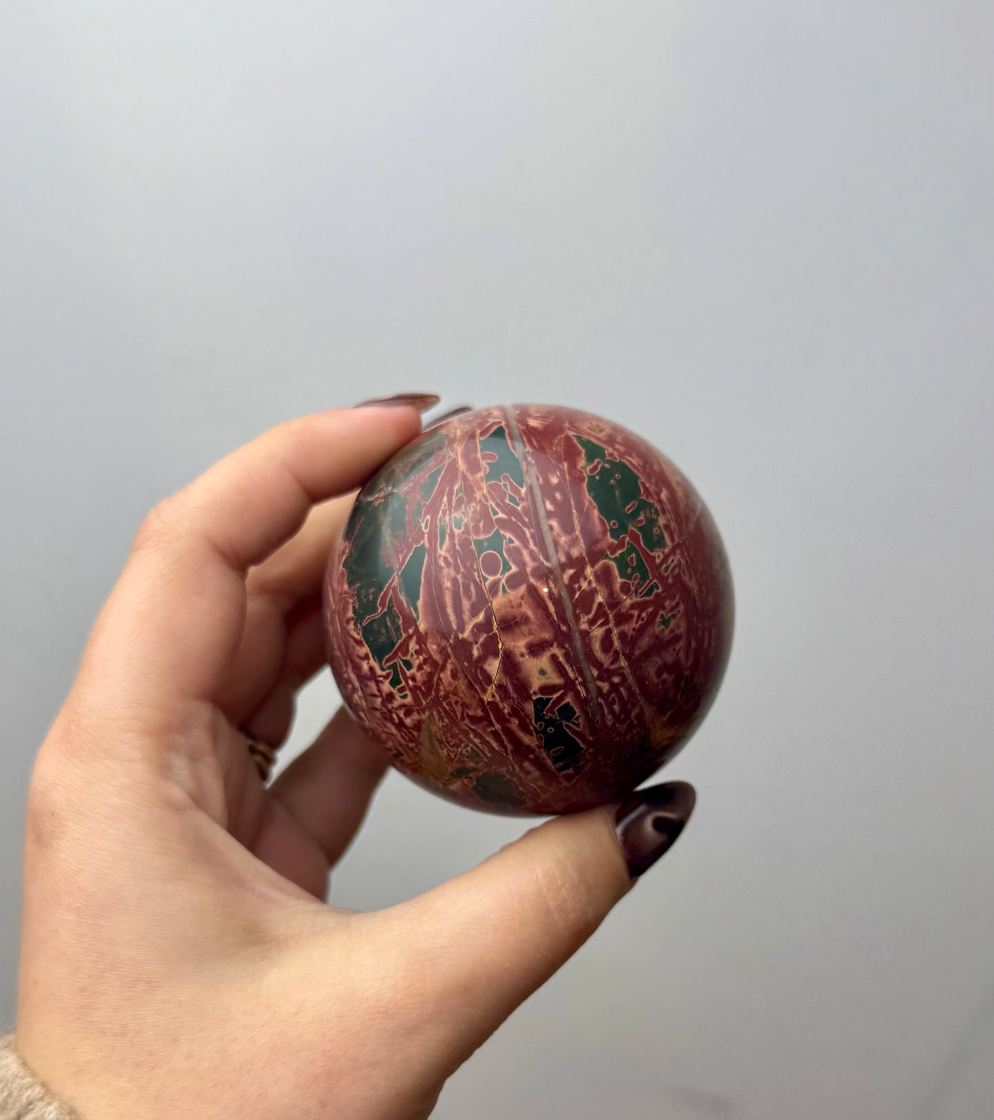 Cherry creek jasper sphere