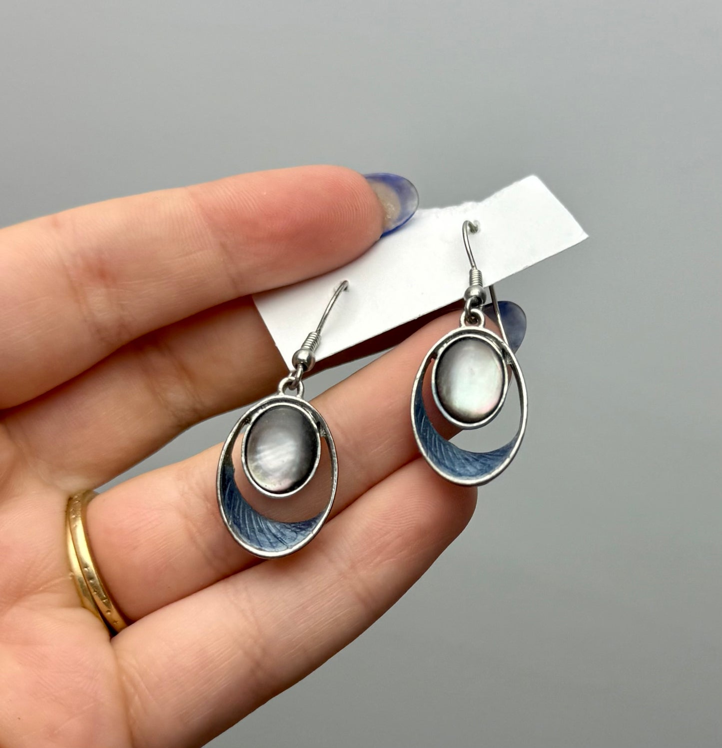 Abalone shells earrings thrifted find