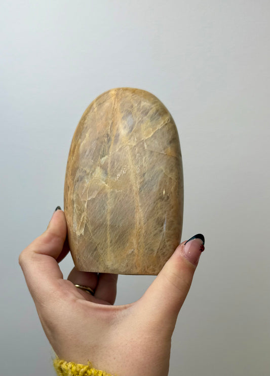 Peach moonstone freeform