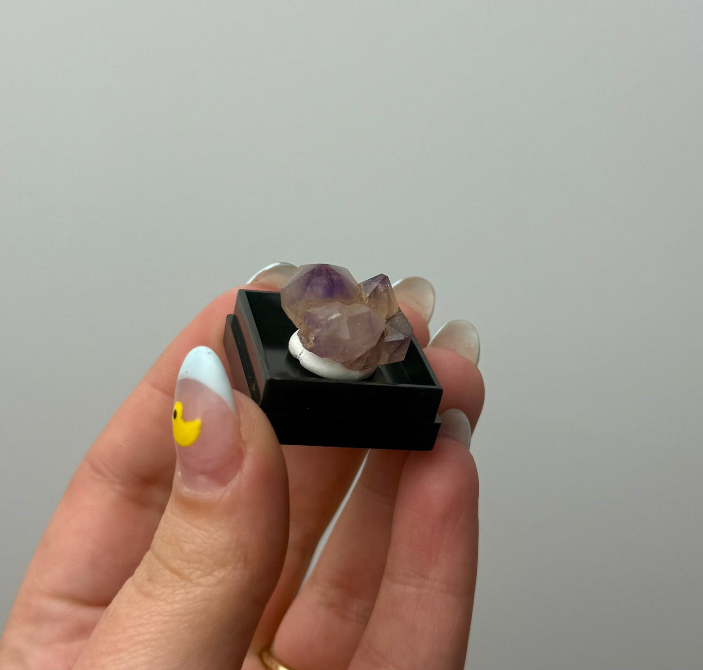 Amethyst flower thumbnail specimen