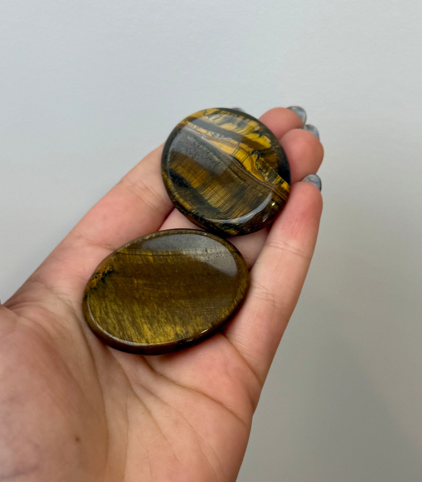 Tigers eye worry stones