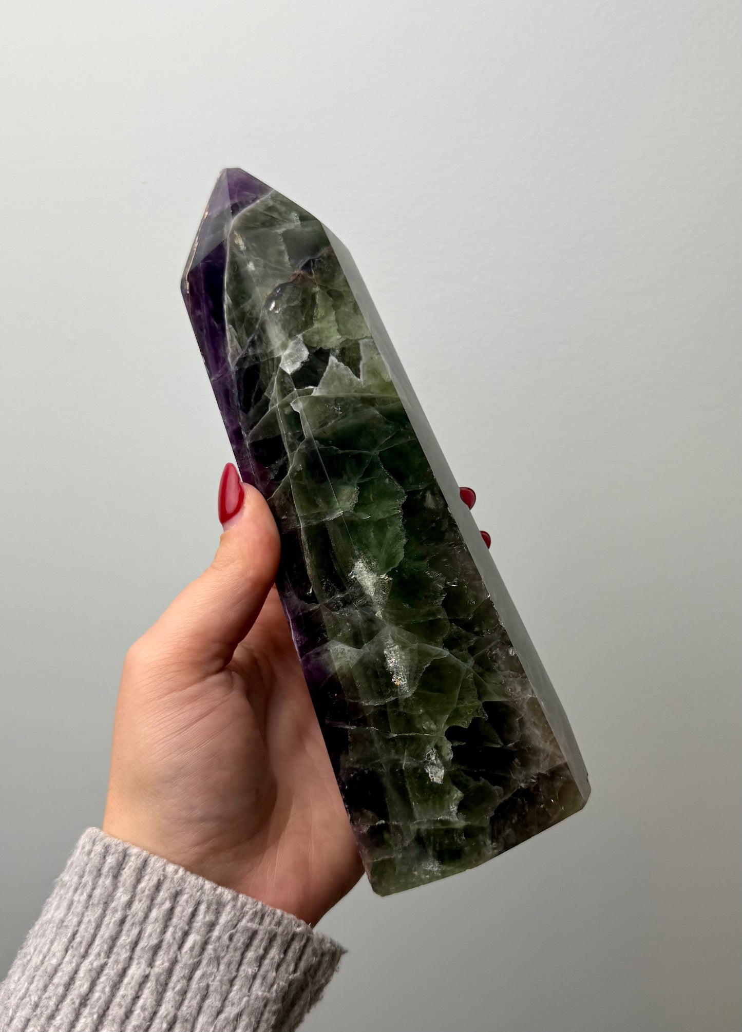 Imperfect fluorite tower