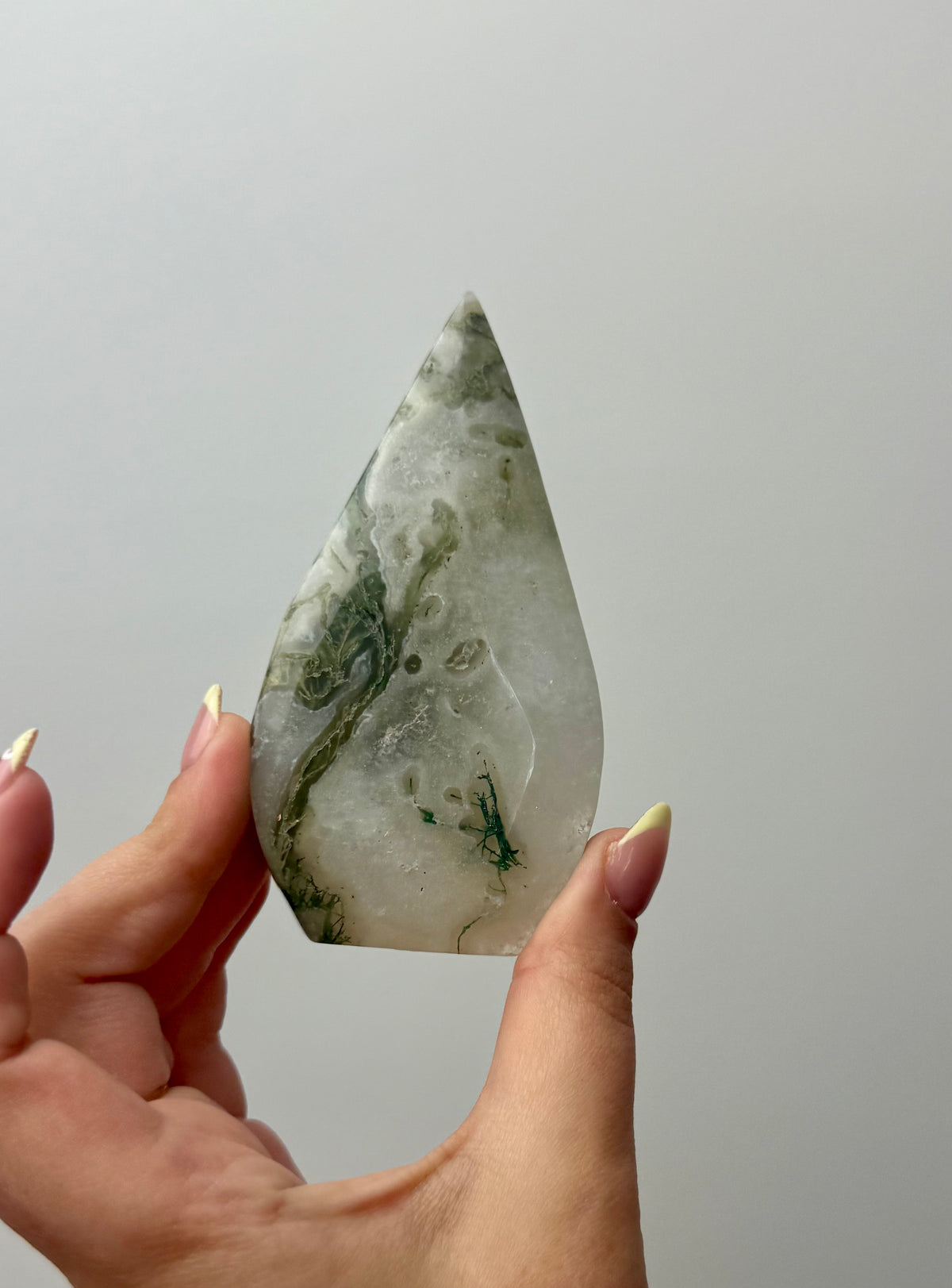 Moss agate tear Freeform