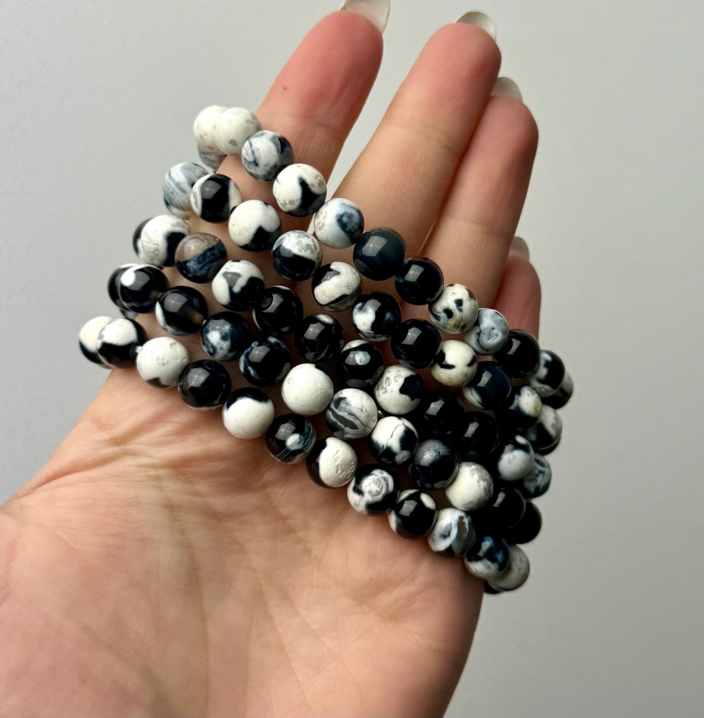 Orca agate bracelets