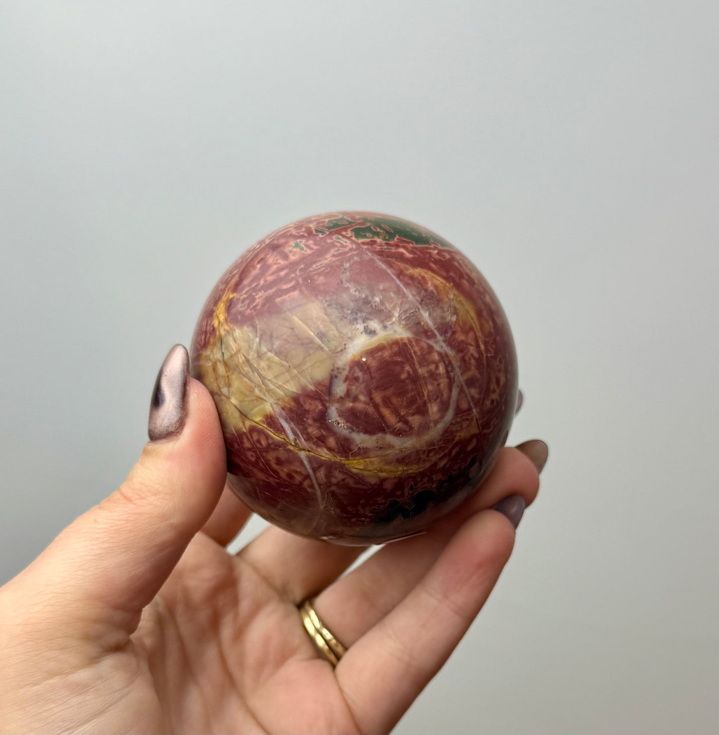 Cherry creek jasper sphere