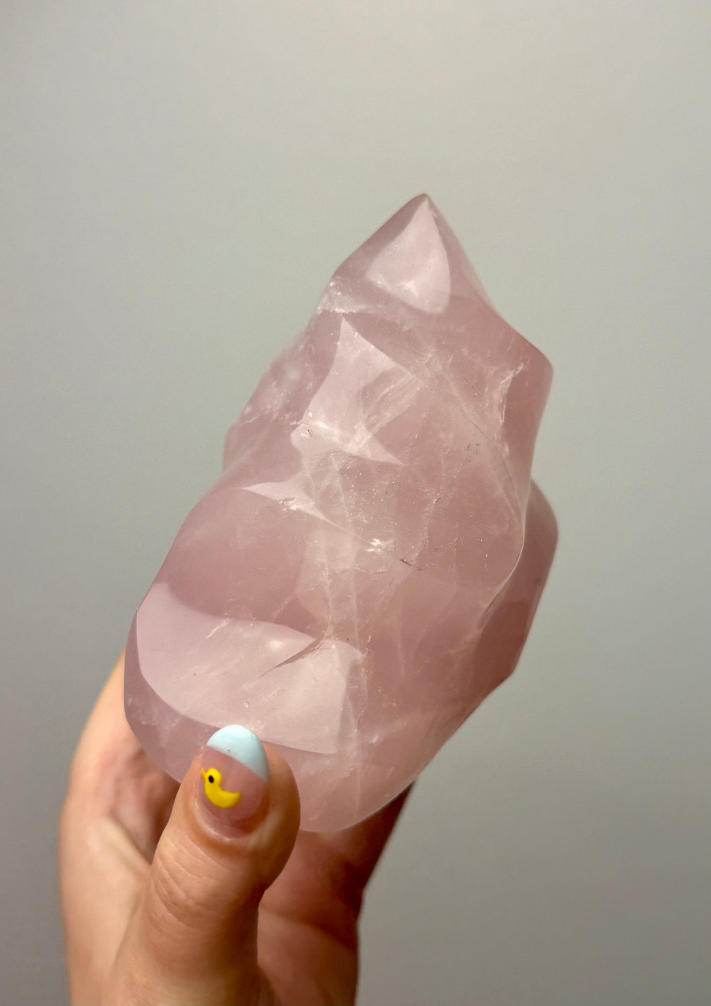 Rose quartz flame