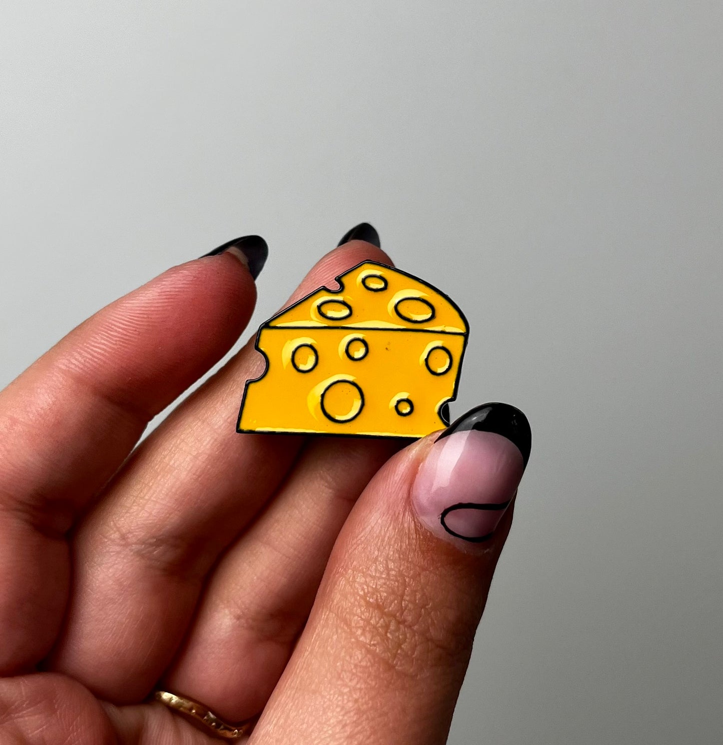 Cheese enamel pin