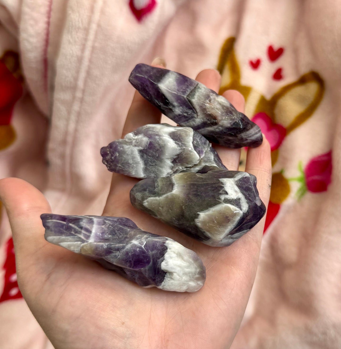 Dream amethyst polished raws