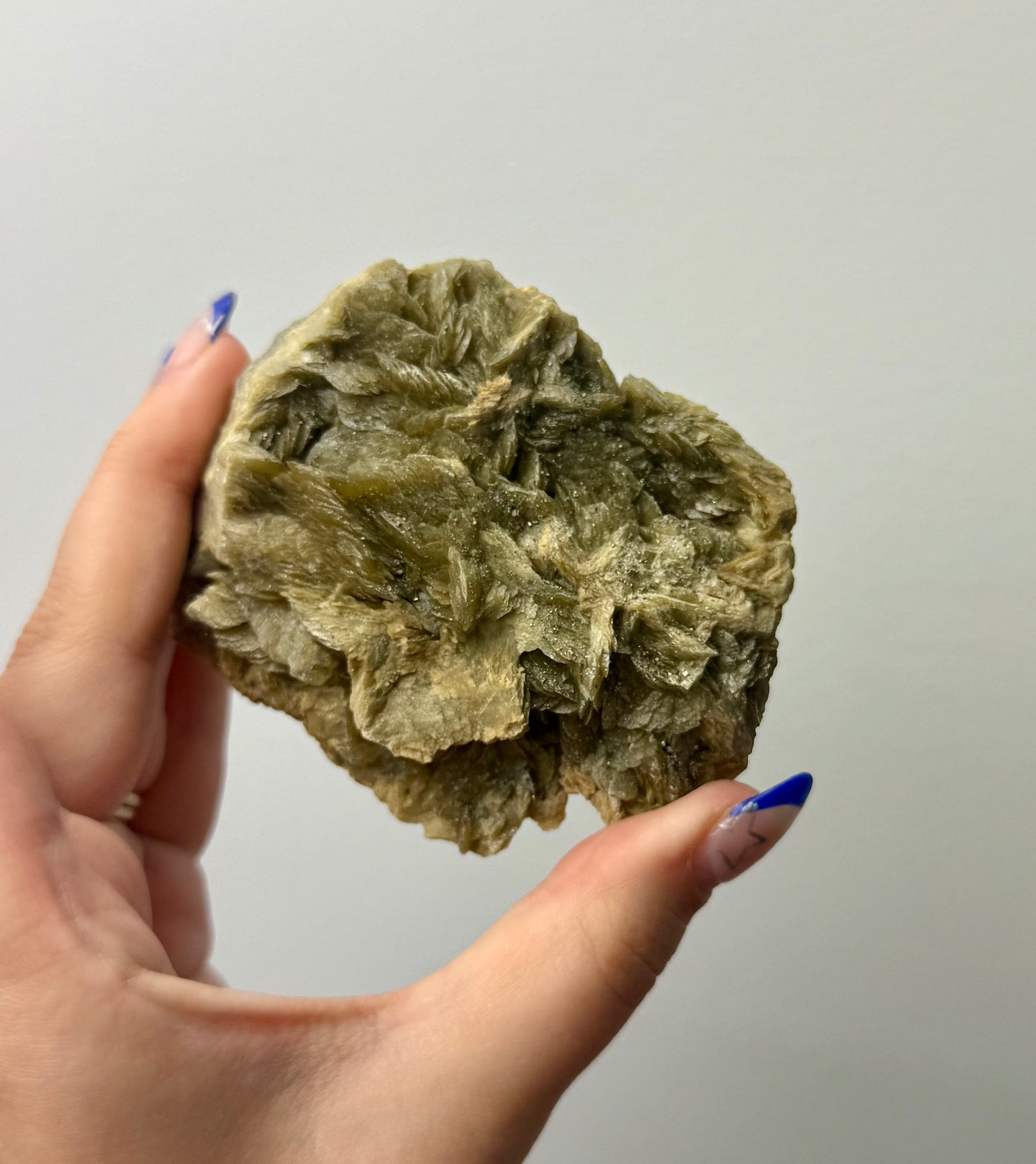 Golden yellow mica specimen