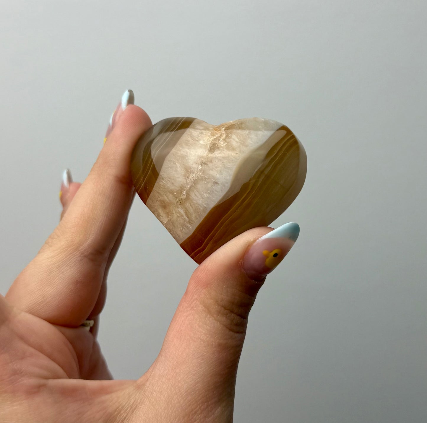 Carnelian heart carving