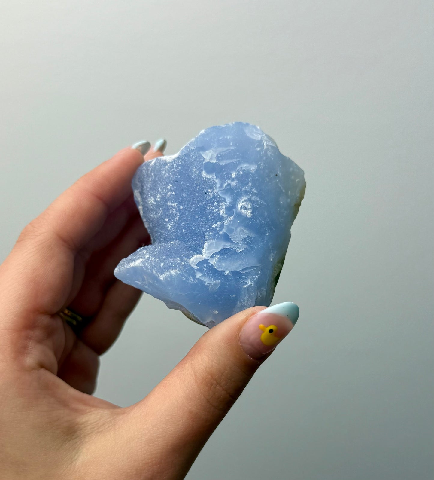 Blue chalcedony raw
