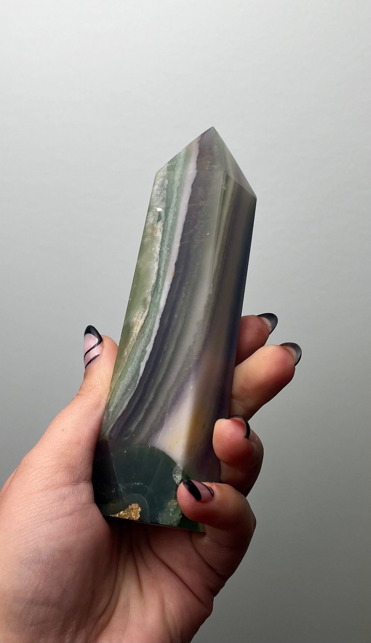 Silky fluorite tower