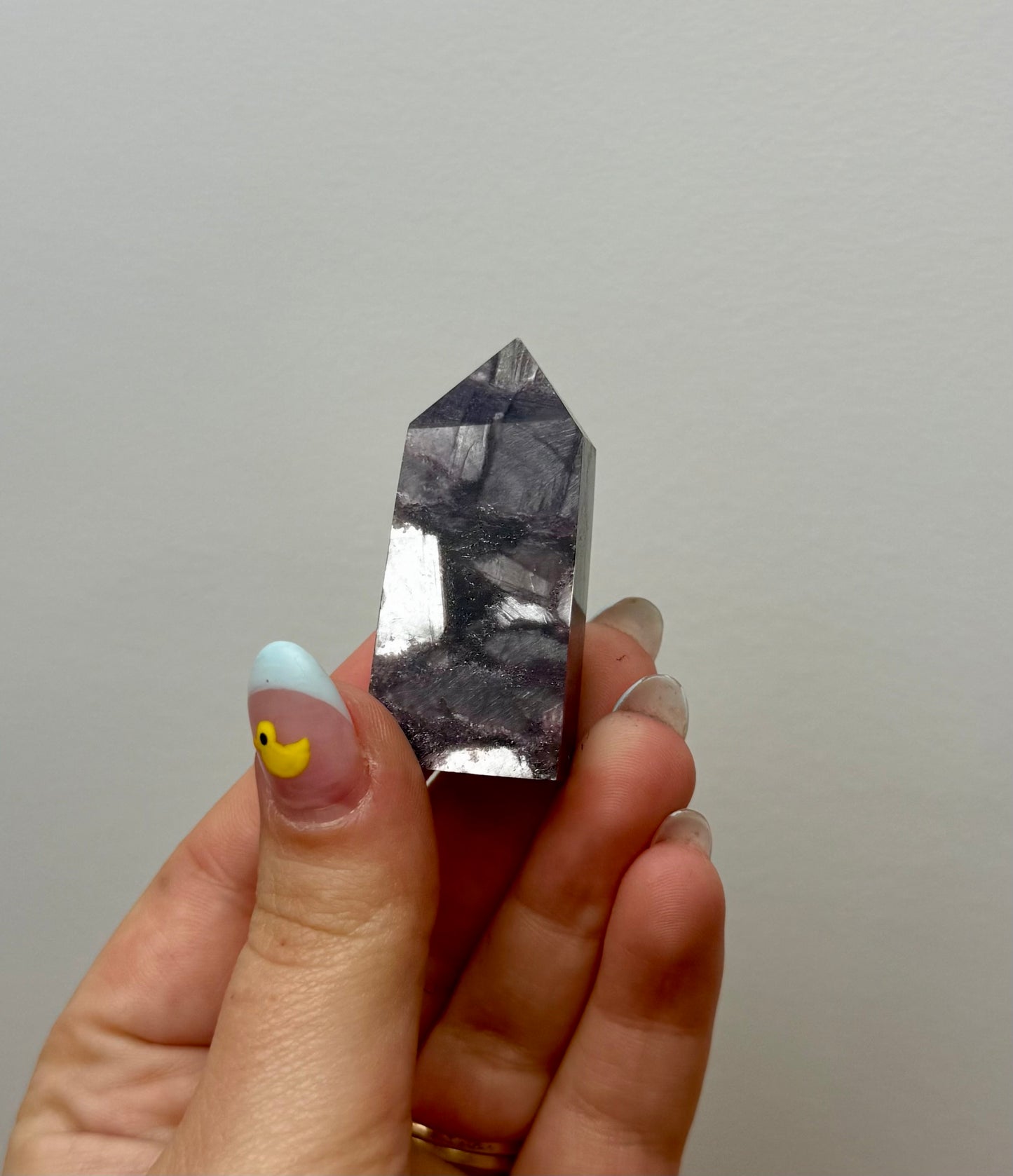 Purple mica/gem lepidolite tower