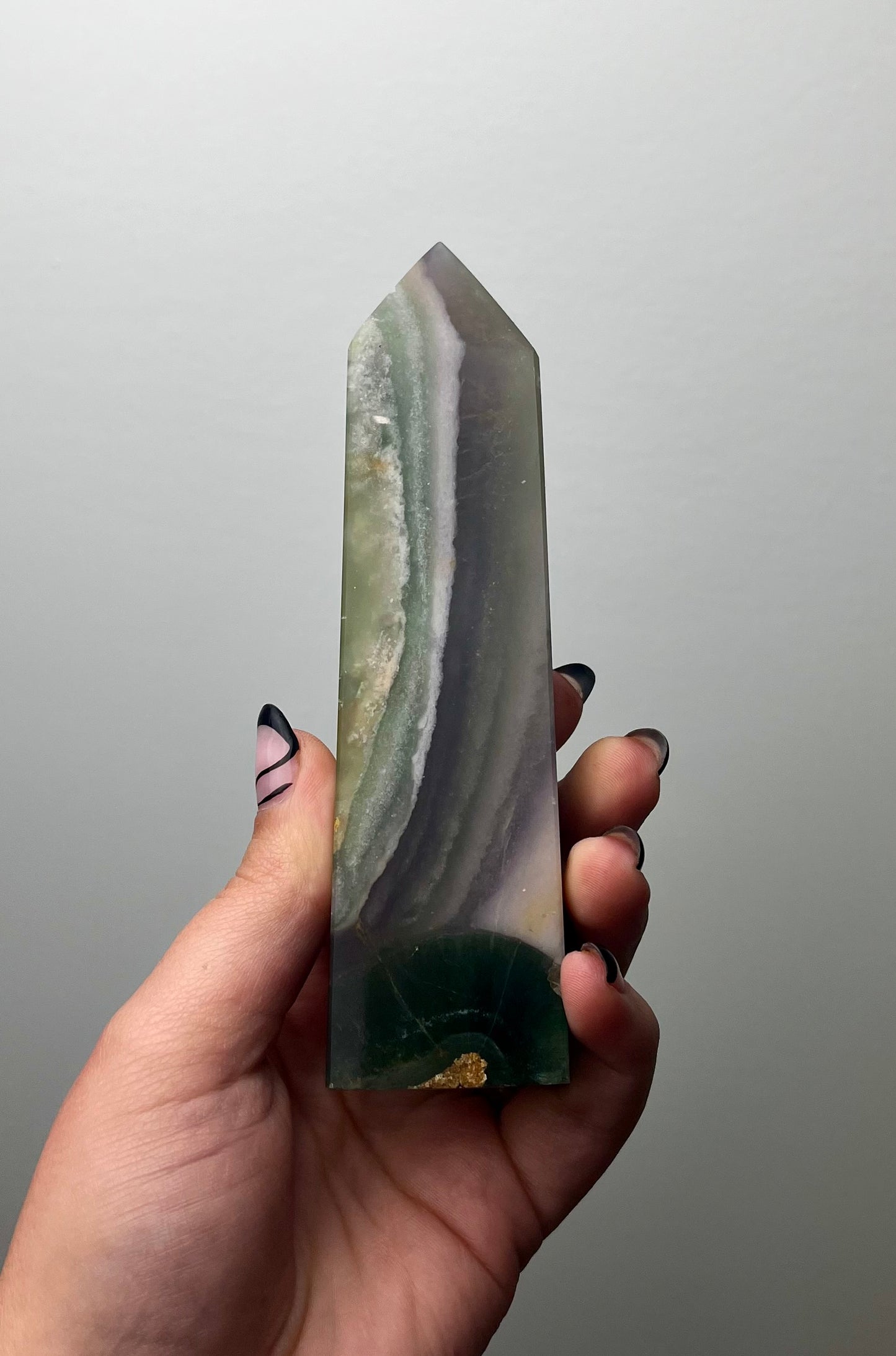 Silky fluorite tower