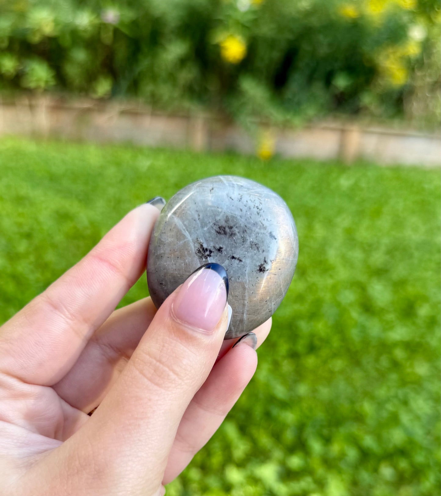 Labradorite palm stones