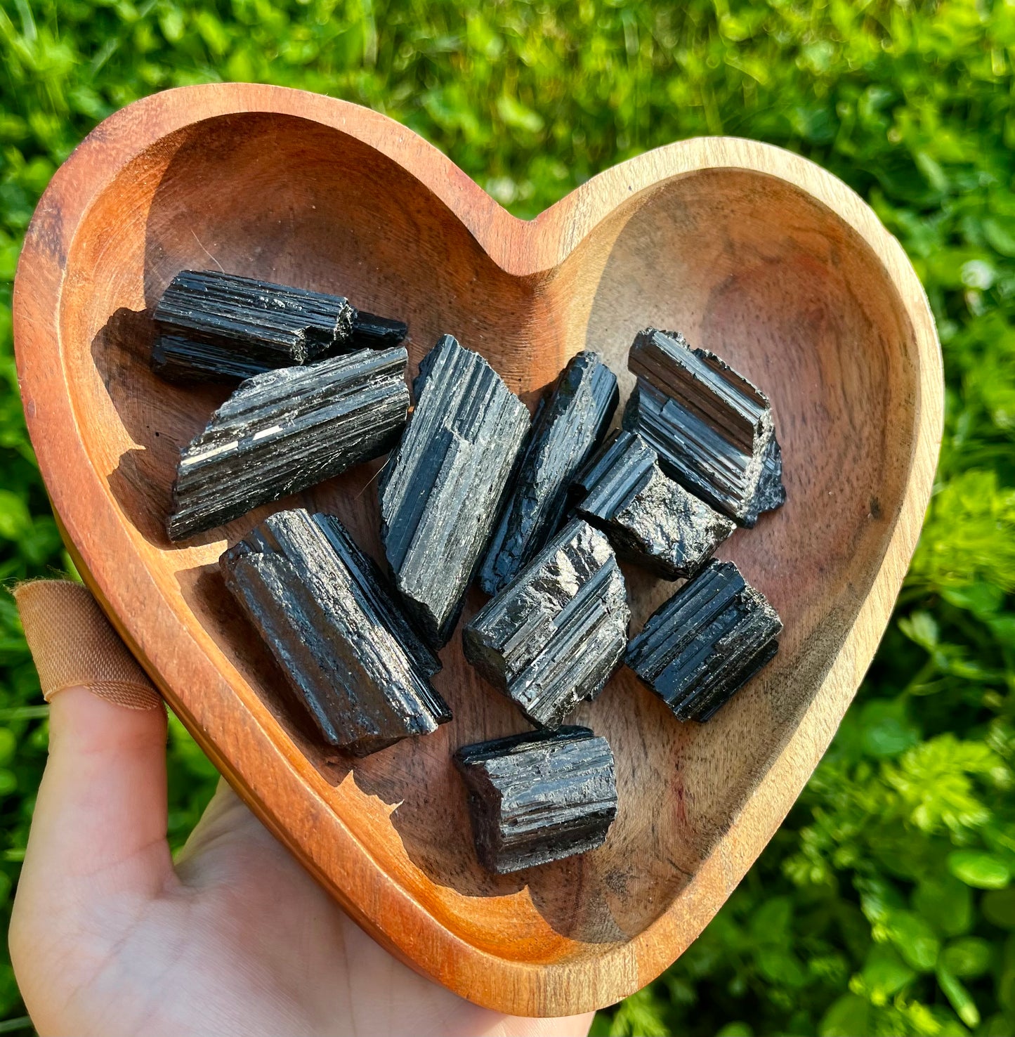 Raw black tourmaline