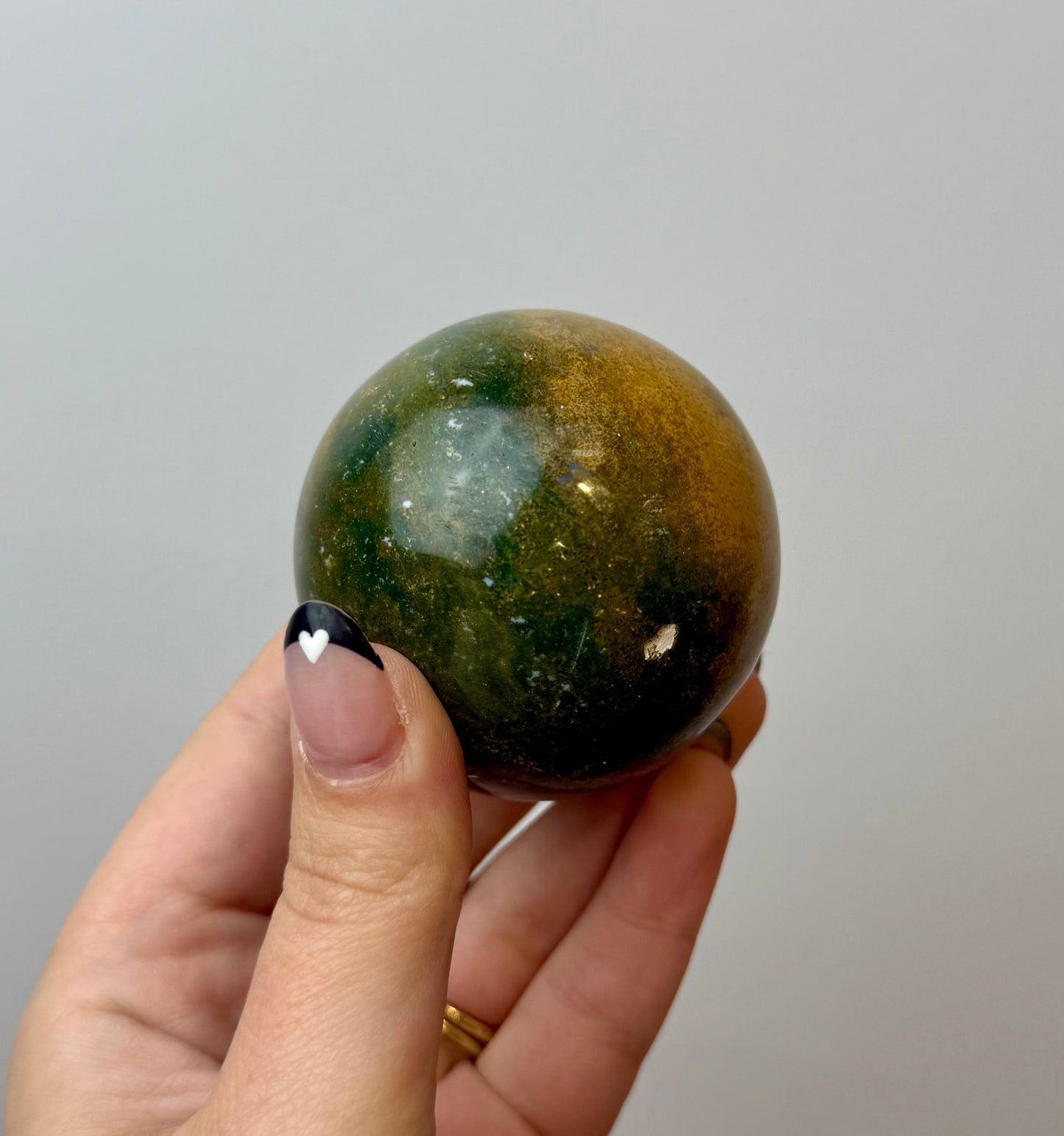 Ocean jasper sphere