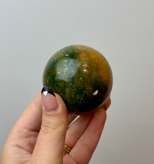 Ocean jasper sphere