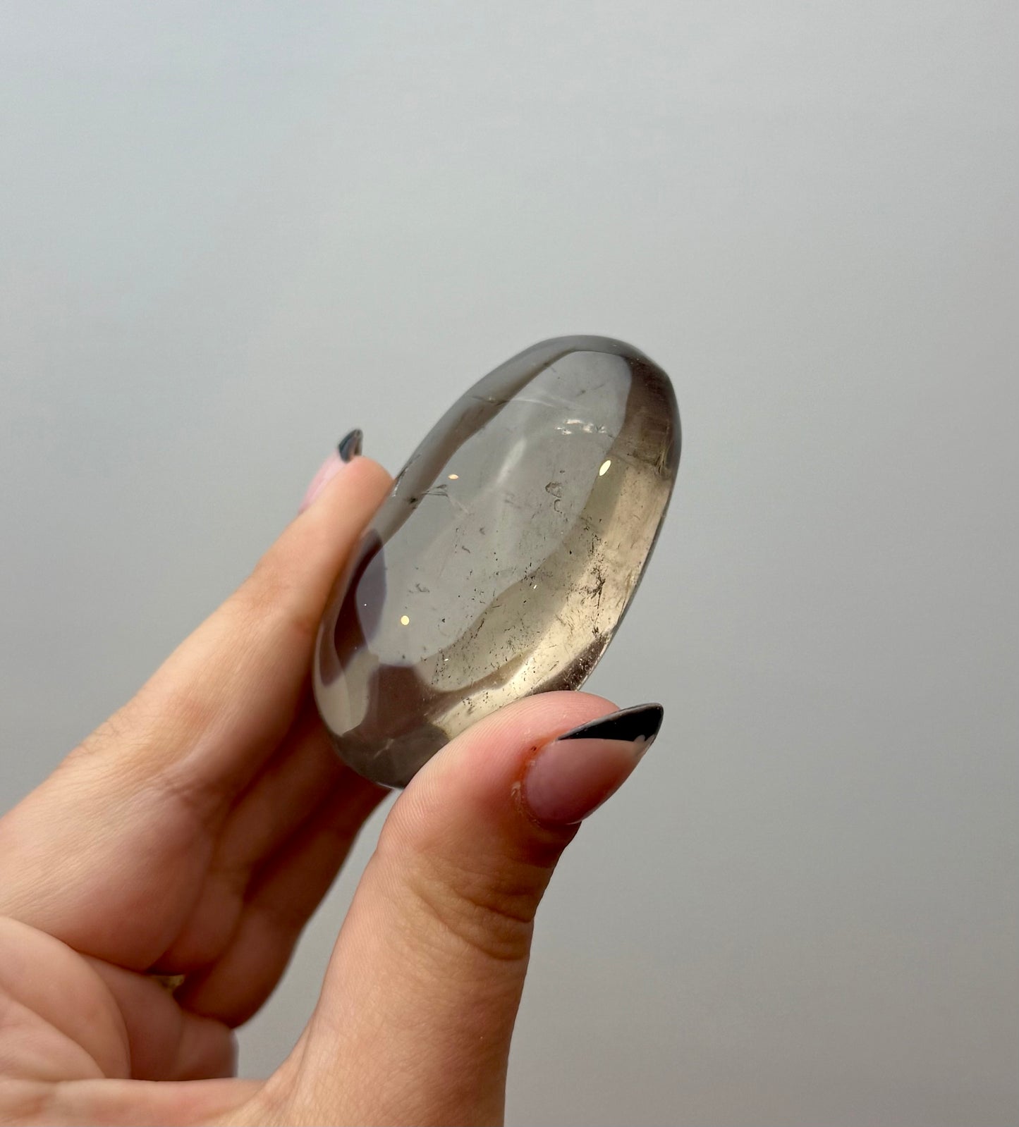 Smoky Quartz palm stone