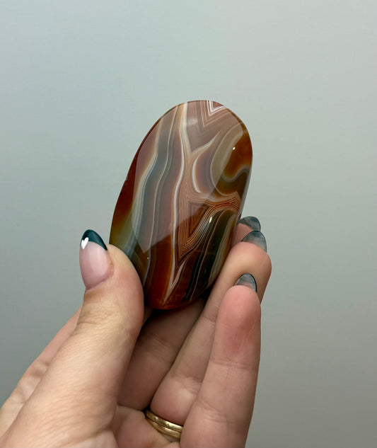 Carnelian palm stone