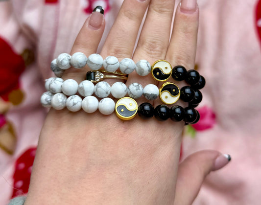 Ying yang bracelets