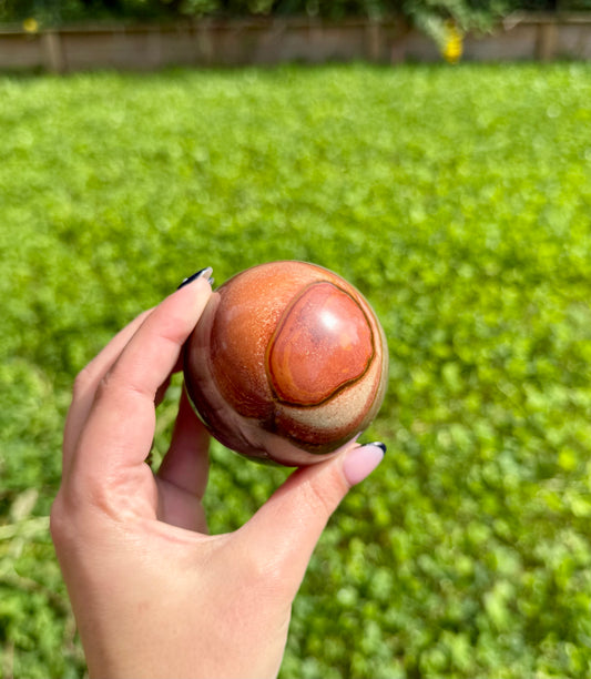 Polychrome jasper sphere
