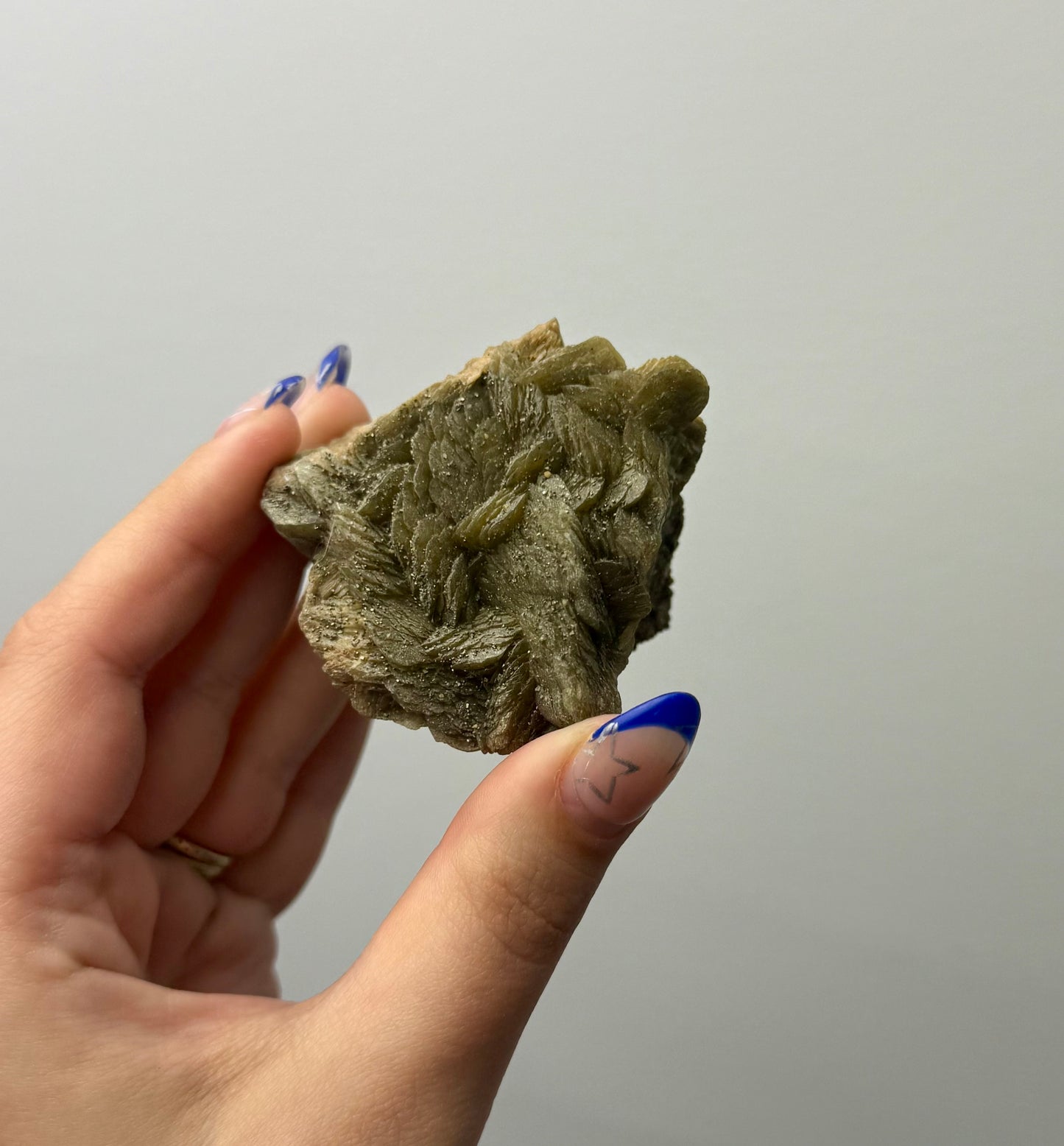 Golden yellow mica specimen