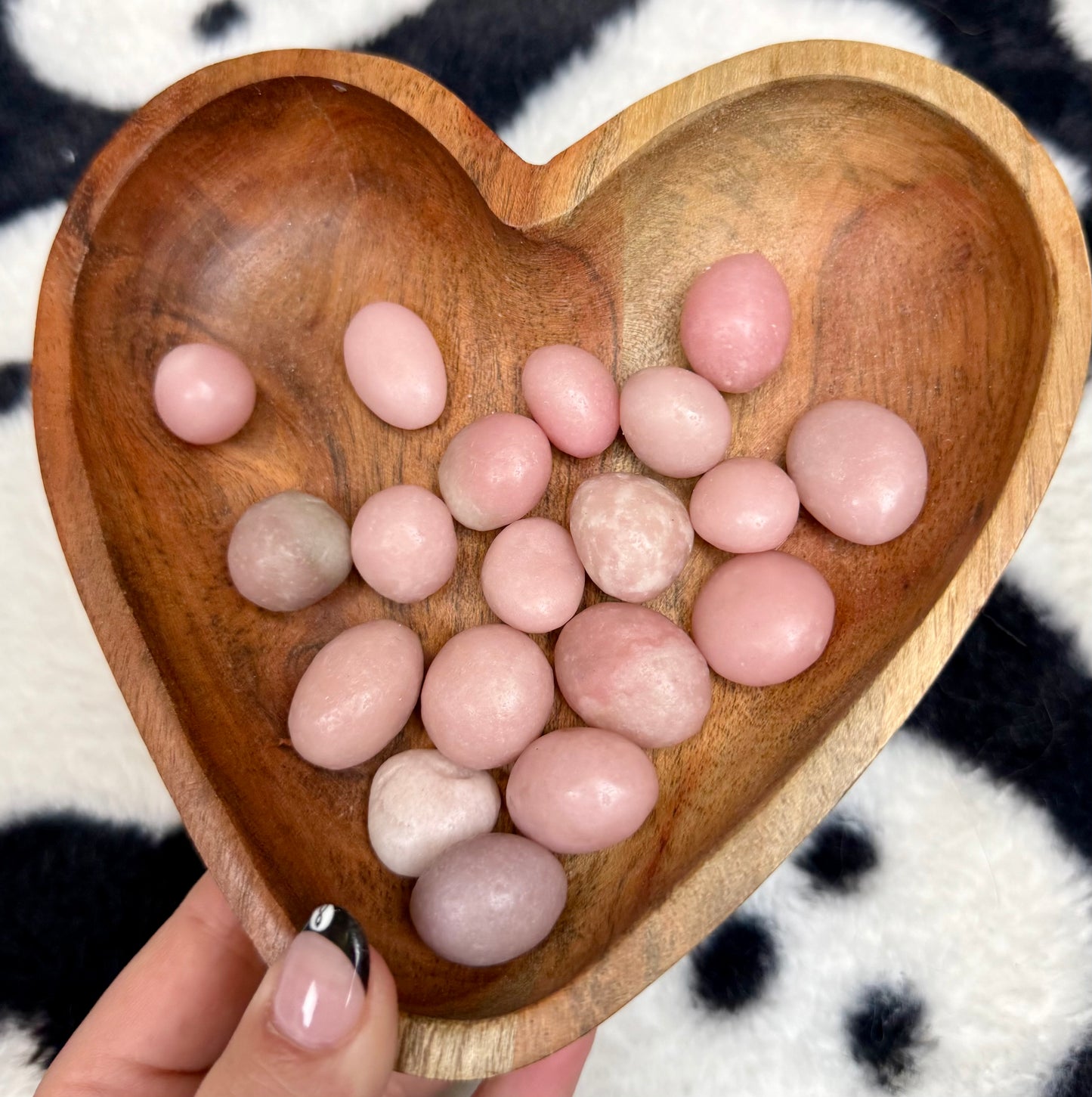 Pink opal smaller tumbles