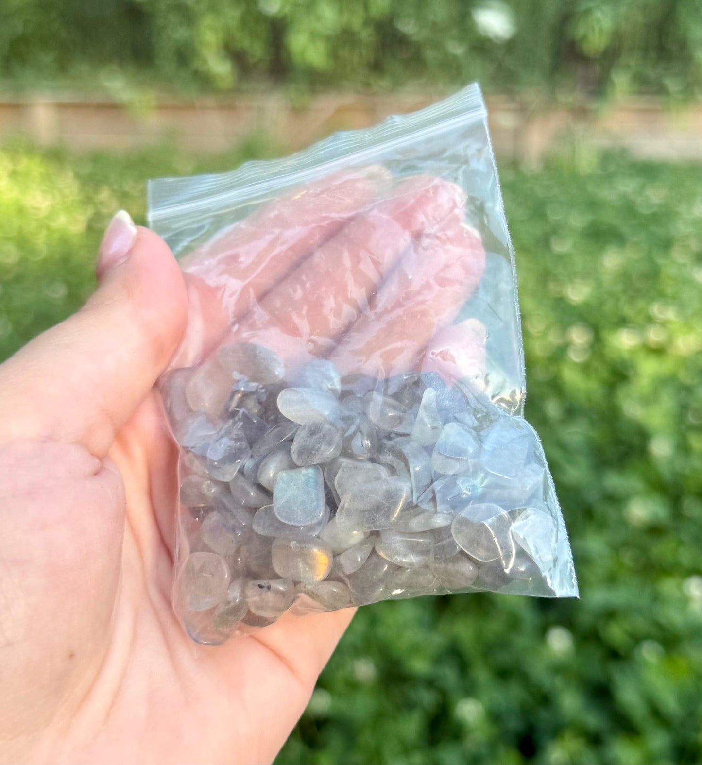 Labradorite chip bags