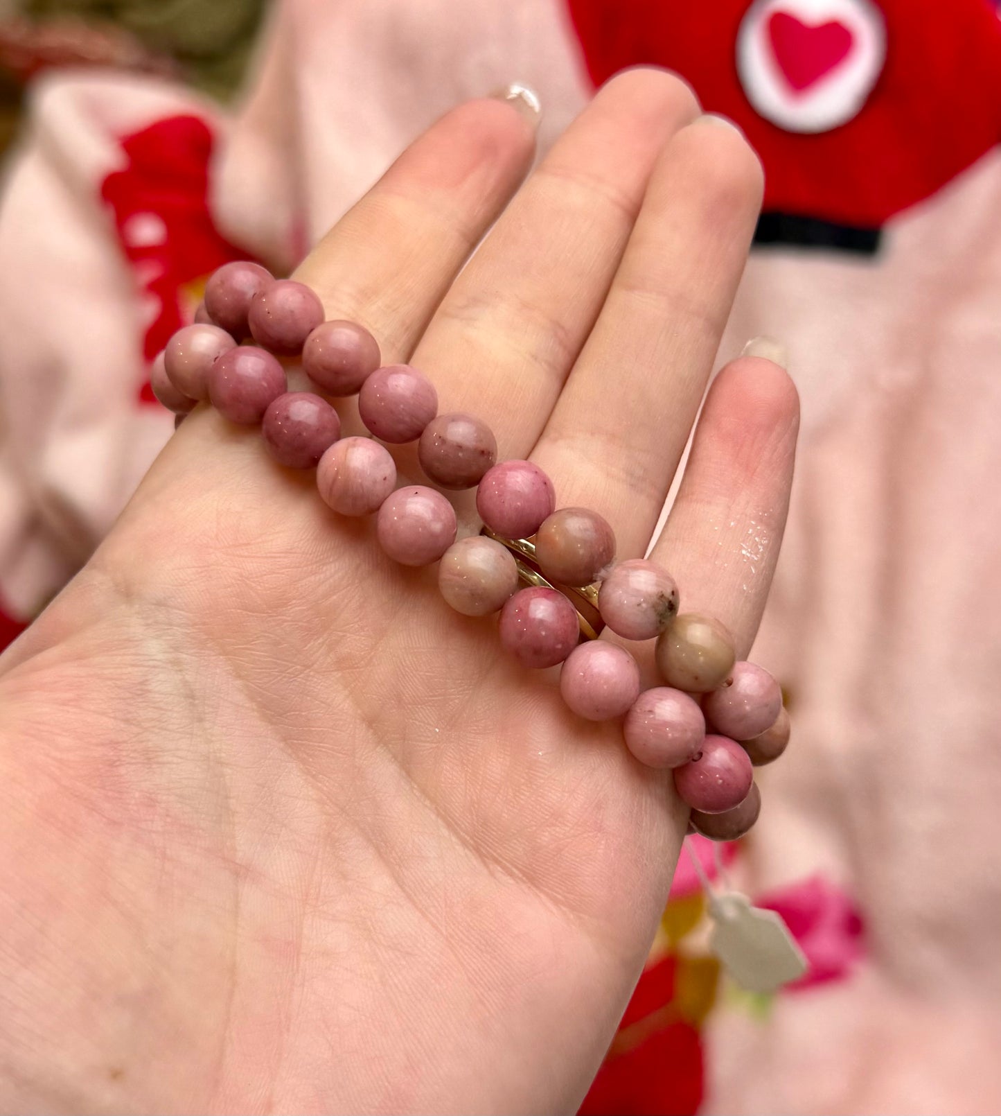 Pink petrified wood bracelets ￼