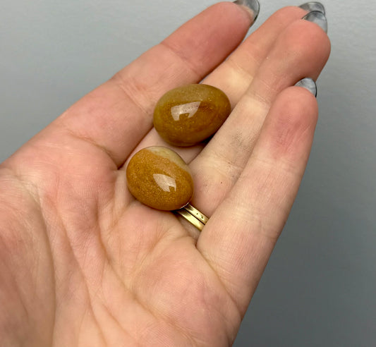 Orange aventurine mini eggs