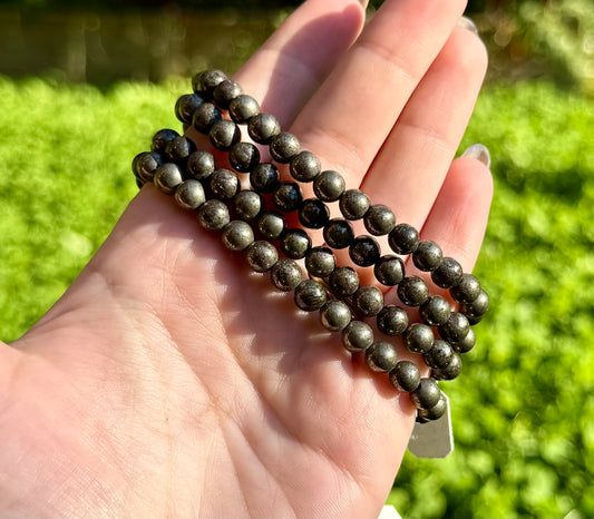 6mm pyrite bracelets