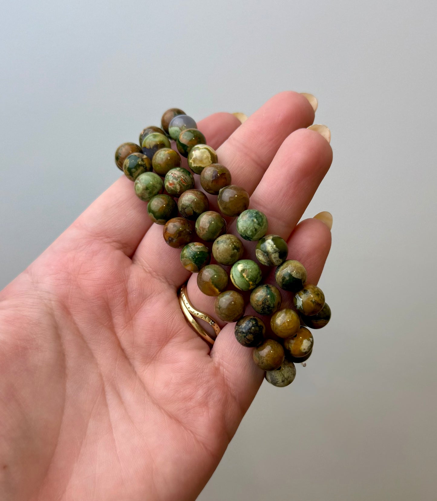 Rainforest jasper bracelets