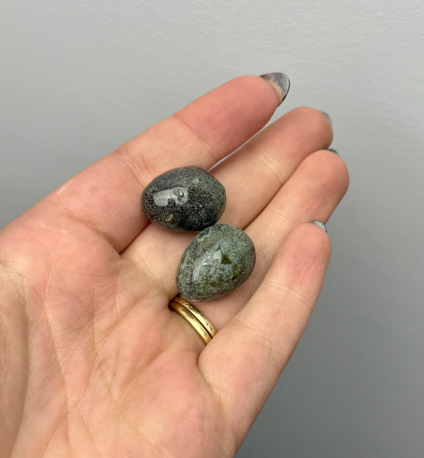 Dragon blood jasper mini eggs