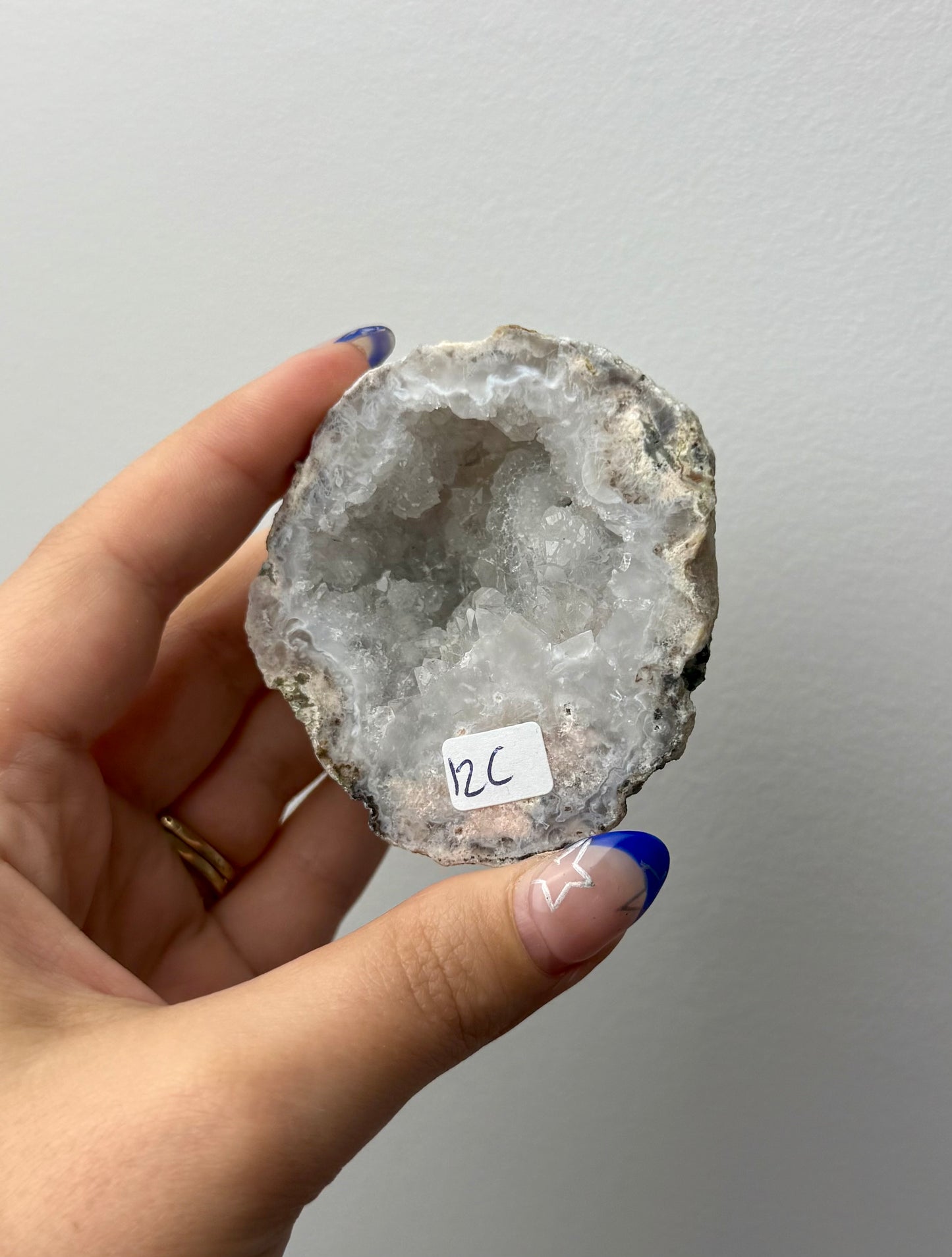 Quartz geode half C