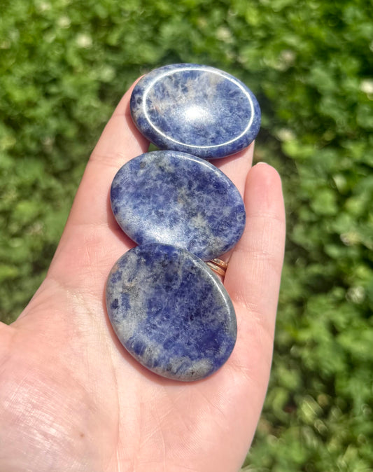 Sodalite worry stones