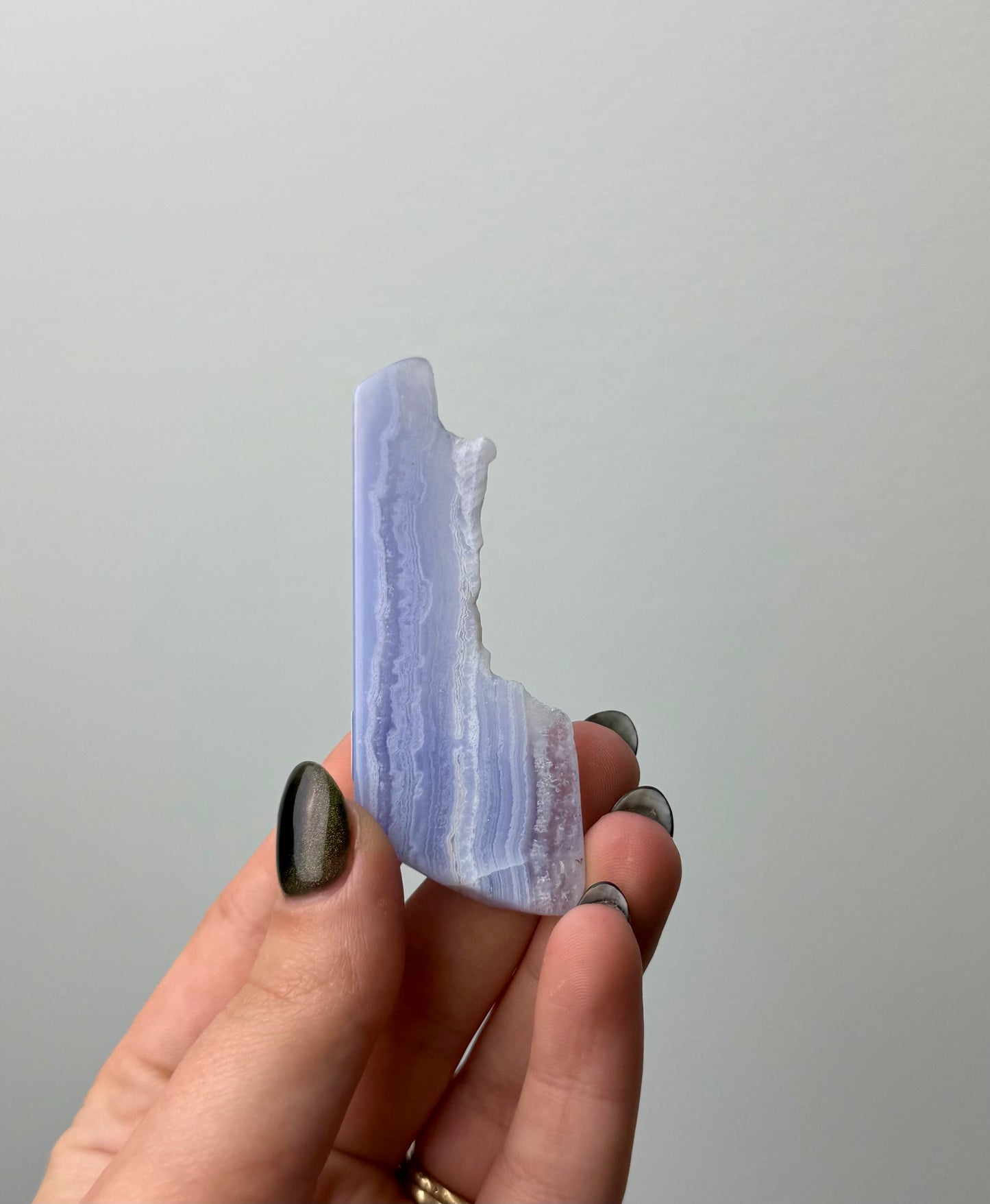 Blue lace agate slab