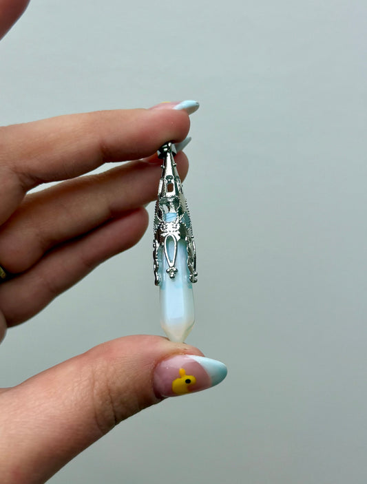 Opalite man made material pendant