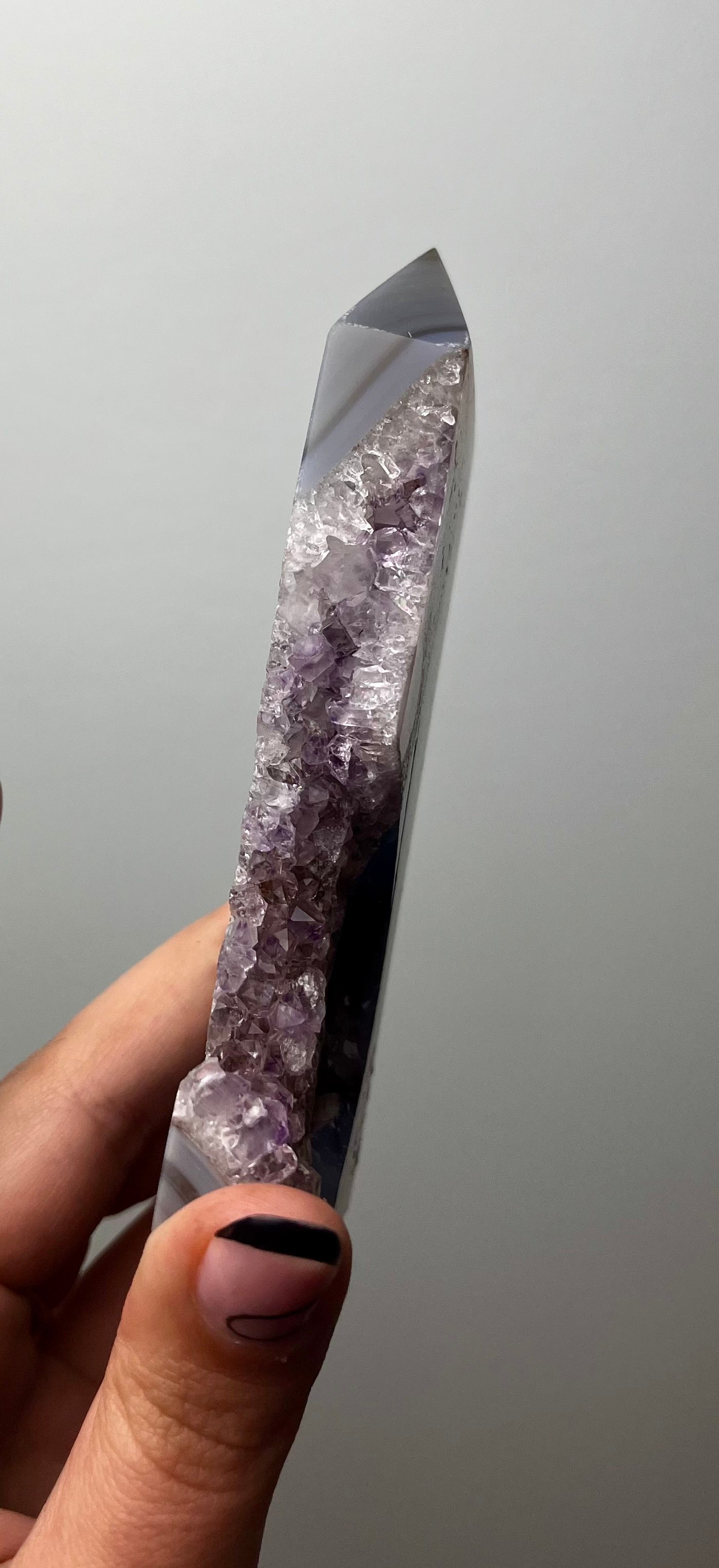 Amethyst agate tower