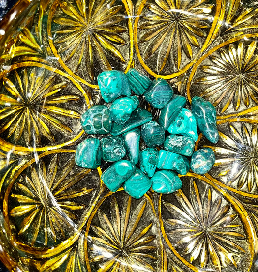 Malachite tumbles