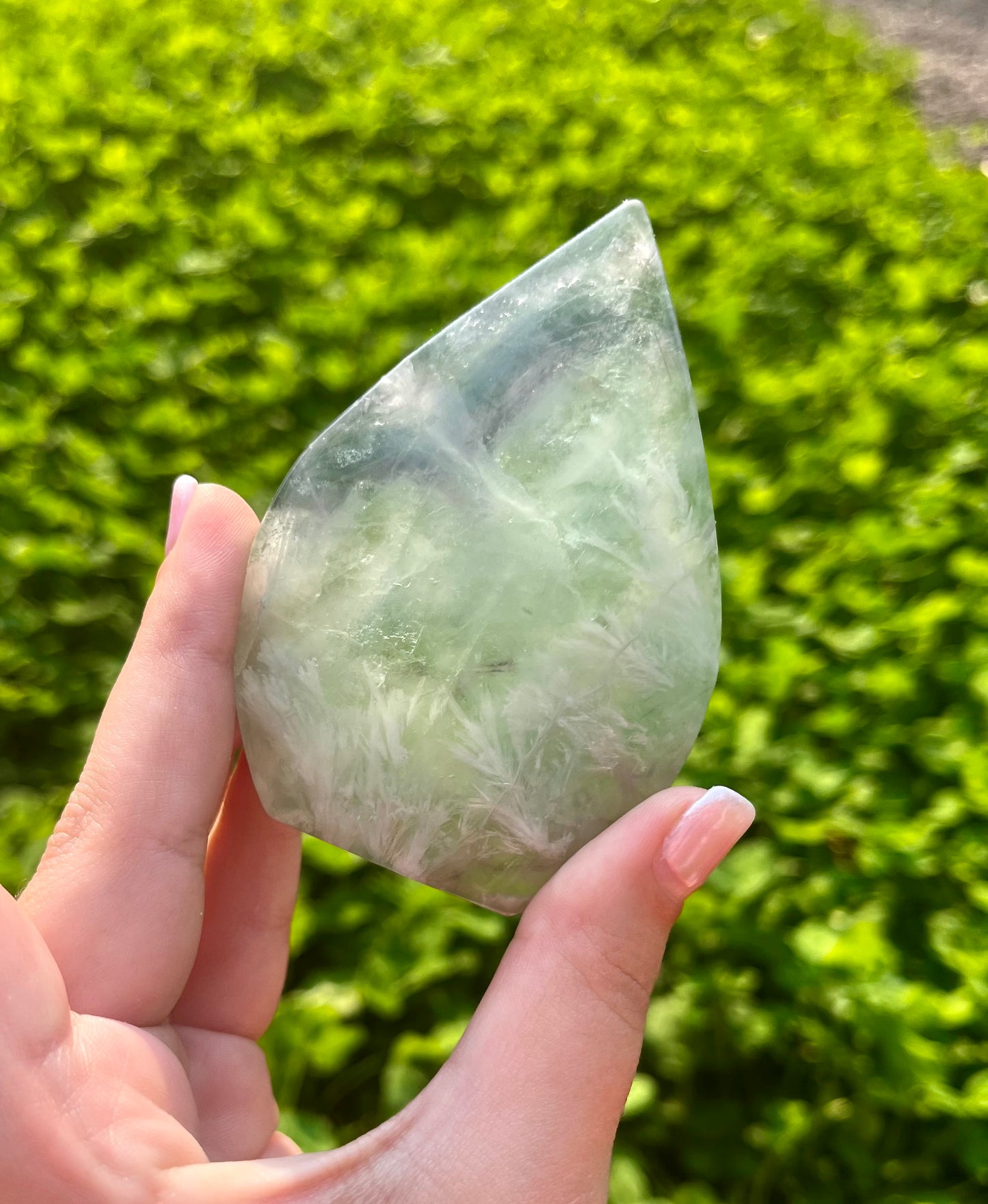 Feather fluorite tear Freeform