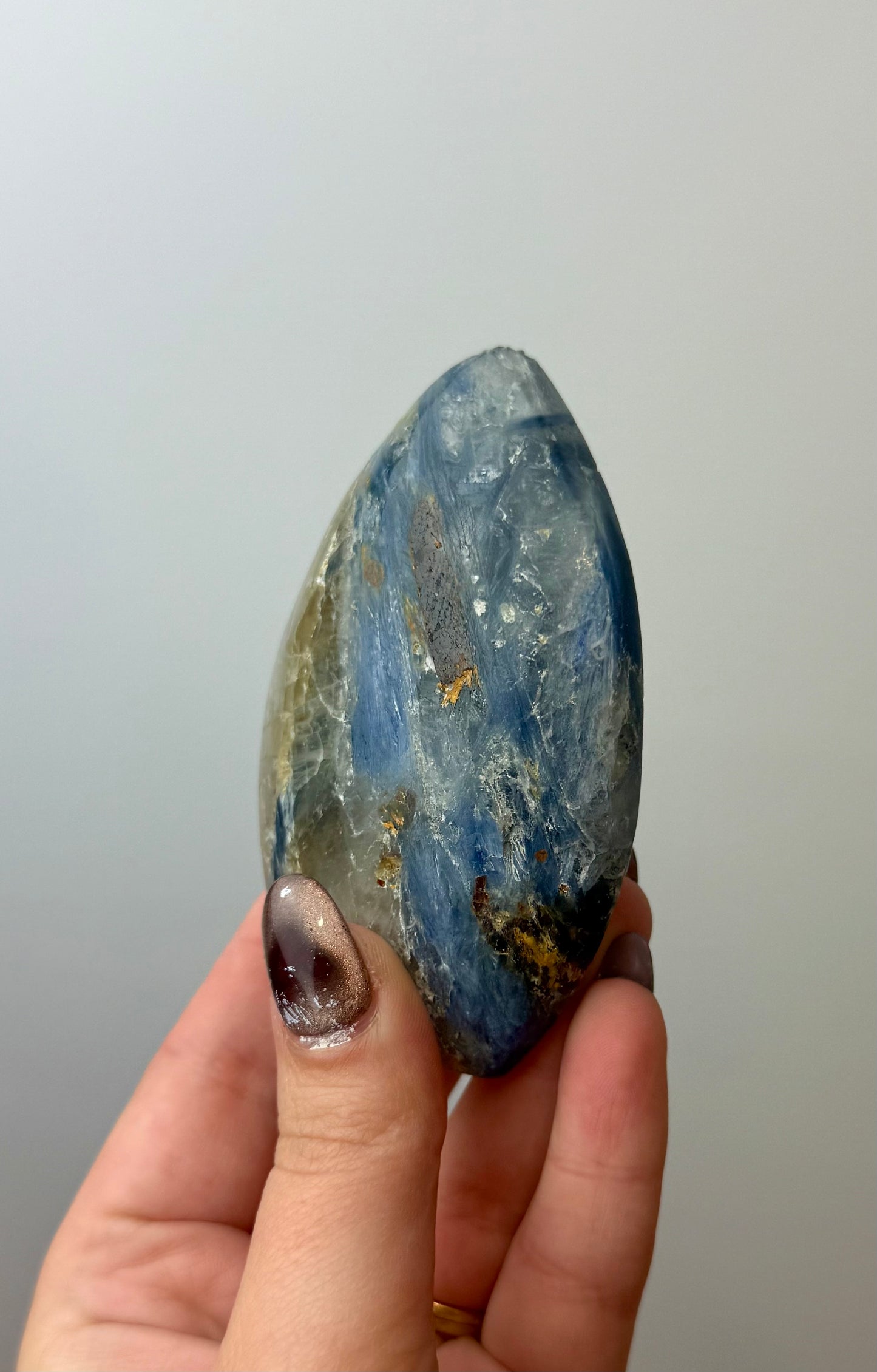 Blue kyanite tear freeform