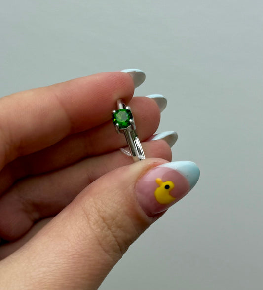 Dioptase adjustable S925 ring